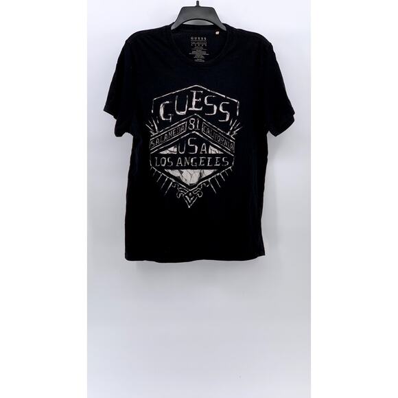 Men's Black Alameda County Graphic Crewneck Short Sleeve Casual T-Shirt SZ L - Picture 1 of 7